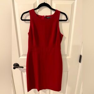 Red wine colored a-line jcrew dress. Great for work